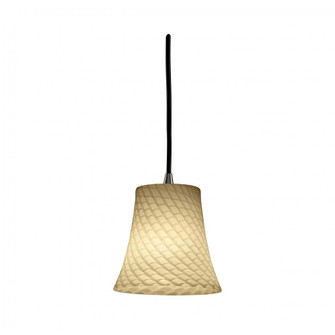 Mini 1-Light Pendant (254|FSN-8815-10-WEVE-ABRS-RIGID)
