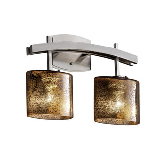 Archway 2-Light Bath Bar (254|FSN-8592-20-OPAL-MBLK)