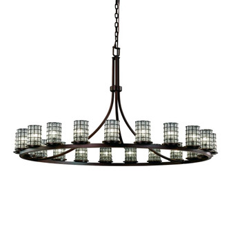 Dakota 21-Light 1-Tier Ring Chandelier (254|WGL-8716-10-GRCB-DBRZ)