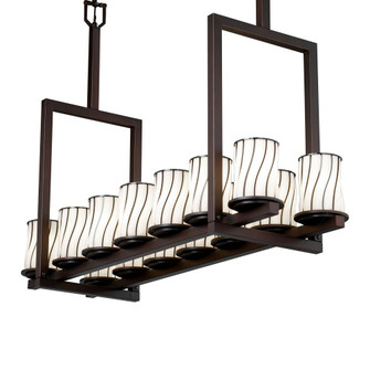 Dakota 14-Light Bridge Chandelier (Tall) (254|WGL-8764-10-GRCB-DBRZ)