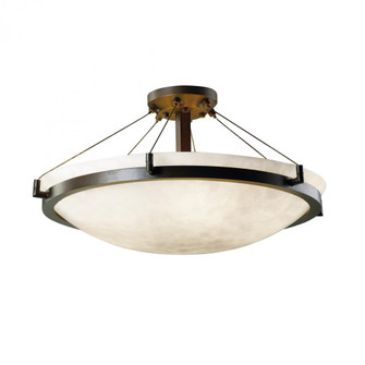 24'' LED Semi-Flush Bowl w/ Ring (254|CLD-9682-35-DBRZ-LED5-5000)