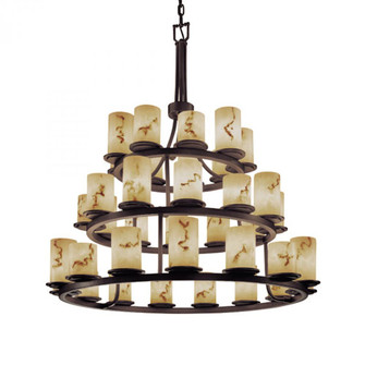 Dakota 36-Light 3-Tier Ring LED Chandelier (254|FAL-8712-10-DBRZ-LED36-25200)