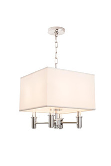 DuPont 4 Light Square Convertible Pendant - Semi Flush Mount (133|500570CH)