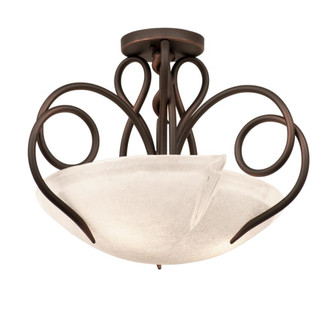 Tribecca 3 Light Semi Flush Mount (133|4288PS/FROST)