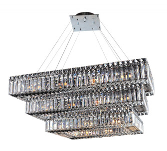 Baguette 43 Inch Rectangular 3 Tier Pendant (1252|11777-010-FR001)