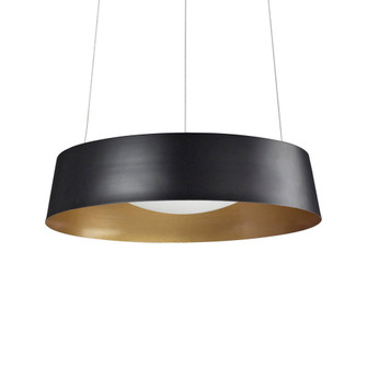 Sampson 16-in Black LED Pendant (461|401207BK-LED)