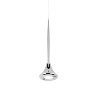 Bach 5-in Chrome Dimmable LED Pendant (461|402601CH-LED)