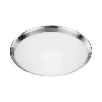 Malta 15-in Brushed Nickel 2 Lights Flush Mount (461|51562BN)