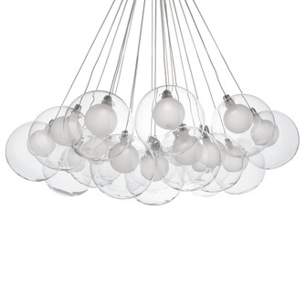 Bolla 28-in Chrome Dimmable LED Chandelier (461|CH3128)