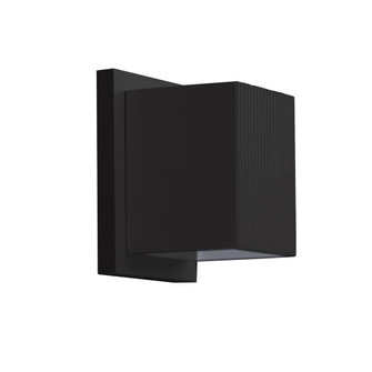 Mavis 5-in Black Dimmable LED Outdoor Wall Sconce (461|EW4405-BK)