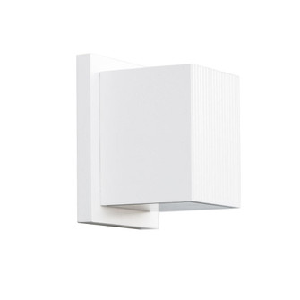 Mavis 5-in White Dimmable LED Outdoor Wall Sconce (461|EW4405-WH)
