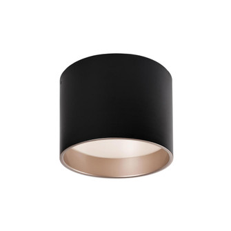 Mousinni 10-in Black Dimmable LED Flush Mount (461|FM11410-BK)
