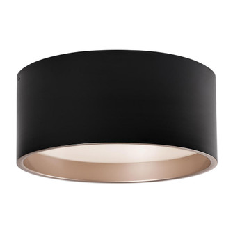 Mousinni 18-in Black Dimmable LED Flush Mount (461|FM11418-BK)