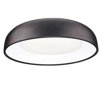 Beacon 24-in Black Dimmable LED Flush Mount (461|FM13124-BK)