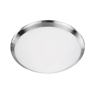 Malta 12-in Brushed Nickel Dimmable LED Flush Mount (461|FM1512-BN)