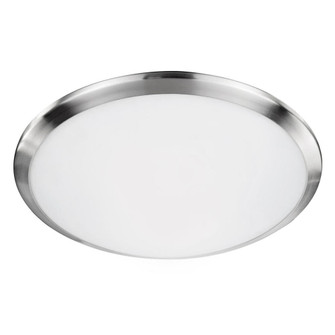 Malta 15-in Brushed Nickel LED Flush Mount (461|FM1515-BN)