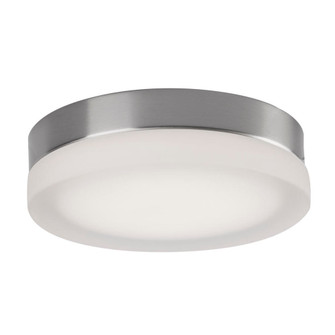 Bedford 11-in Brushed Nickel/Frosted LED Flush Mount (461|FM3511-BN)