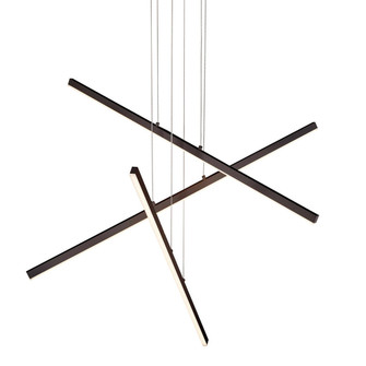 Vega 3 Head Black LED Multi Pendant (461|MP10303-BK)