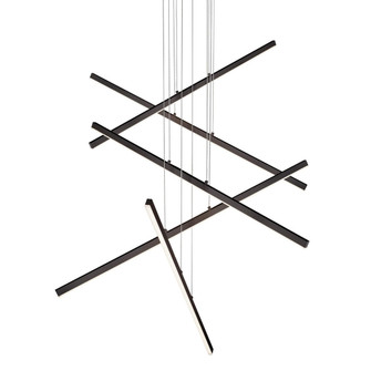 Vega 5 Head Black LED Multi Pendant (461|MP10305-BK)