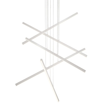 Vega 5 Head Brushed Nickel Dimmable LED Multi Pendant (461|MP10305-BN)