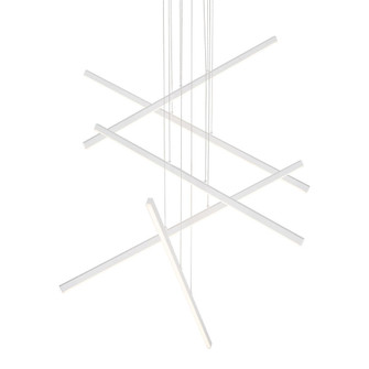 Vega 5 Head White Dimmable LED Multi Pendant (461|MP10305-WH)