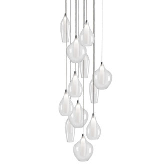 Victoria 12 Head Chrome Dimmable LED Multi Pendant (461|MP3012)