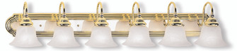 6 Light PB & Polished Chrome Bath Light (108|1006-25)