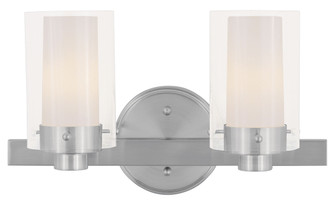 2 Light Brushed Nickel Bath Light (108|1542-91)