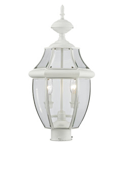 2 Light White Outdoor Post Lantern (108|2254-03)