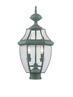 2 Light Verdigris Outdoor Post Lantern (108|2254-06)