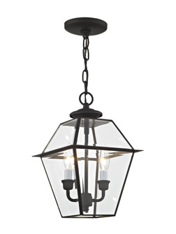 2 Light Black Outdoor Chain Lantern (108|2285-04)