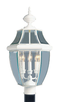 3 Light White Outdoor Post Lantern (108|2354-03)