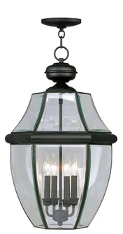 4 Light Black Outdoor Chain Lantern (108|2357-04)
