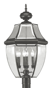 4 Light Black Outdoor Post Lantern (108|2358-04)