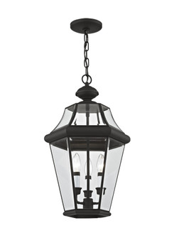 3 Light Black Outdoor Chain Lantern (108|2365-04)