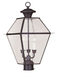 3 Light Bronze Outdoor Post Lantern (108|2384-07)