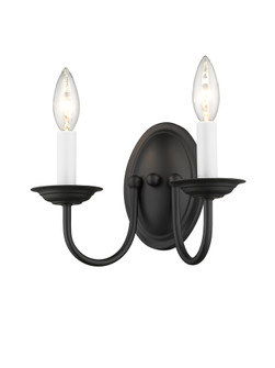 2 Light Black Wall Sconce (108|4152-04)