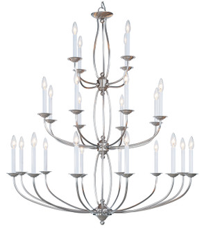 24 Light Brushed Nickel Chandelier (108|4180-91)