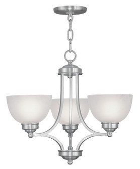 3 Light Brushed Nickel Chandelier (108|4213-91)