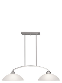 2 Light Brushed Nickel Billiard/Island (108|4222-91)