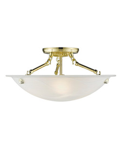 3 Light Polished Brass Ceiling Mount (108|4273-02)