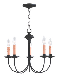 5 Light Black Chandelier (108|4455-04)