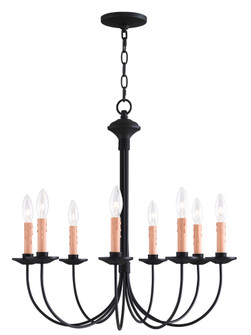 8 Light Black Chandelier (108|4458-04)