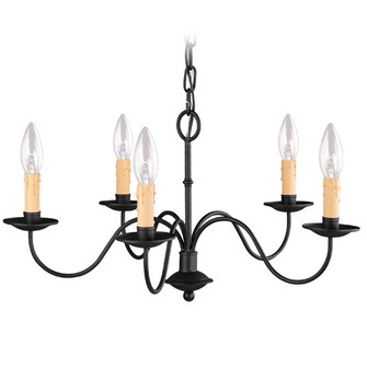 5 Light Black Chandelier (108|4465-04)