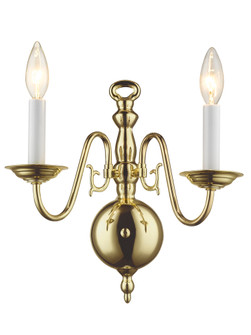 2 Light Polished Brass Wall Sconce (108|5002-02)