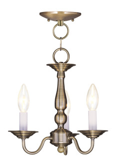 3 Light AB Chain Hang/Ceiling Mount (108|5009-01)