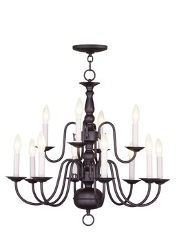 12 Light Bronze Chandelier (108|5012-07)