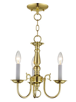 3 Light Polished Brass Mini Chandelier (108|5013-02)