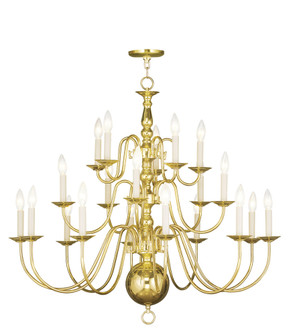 20 Light Polished Brass Chandelier (108|5019-02)