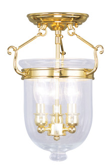 3 Light Polished Brass Ceiling Mount (108|5061-02)